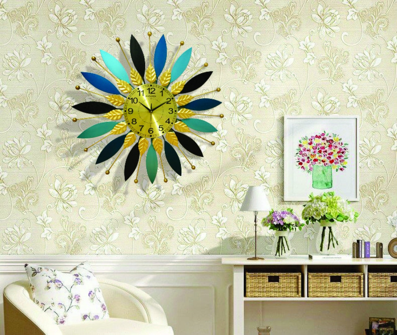Đồng Hồ Đính Đá Treo Tường Bông Hoa 2003 - Công Ty TNHH Nam Minh Decor - Thương Hiệu Testmina Đồng Hồ Đính Đá Treo Tường Bông Hoa 2003 - Công Ty TNHH Nam Minh Decor - Thương Hiệu Testmina